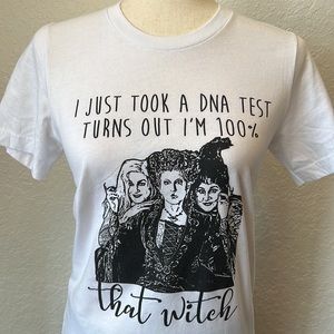 Witch Halloween Graphic Tee Shirt Women SM Hocus Pocus Lizzo‎ Sanderson Sisters